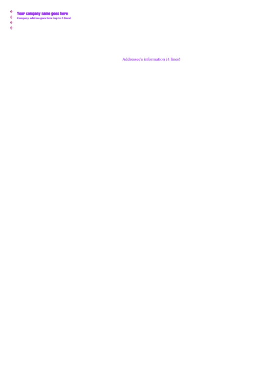 Fillable Letter Purple Envelope Template Printable pdf