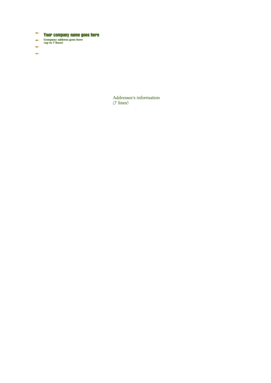 Fillable C5 Olive Envelope Template Printable pdf