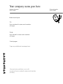 A4 Business Fax Cover Sheet