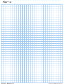 1/4 Inch Light Blue Blank Graph Paper