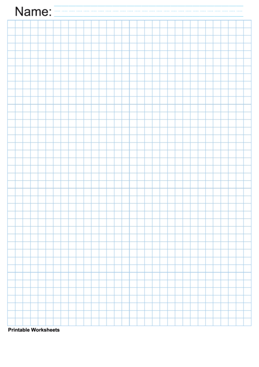 1/4 Inch Light Blue Blank Graph Paper Printable pdf