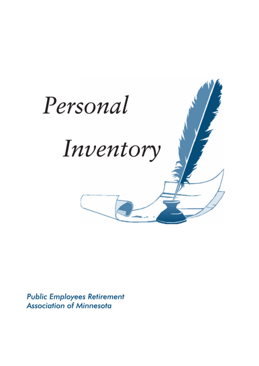 Personal Inventory Template Printable pdf