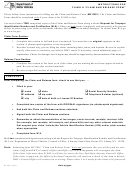 Form Mv-2001.1 - Instructions For Filing A 