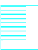 Notebook Paper - Light Blue