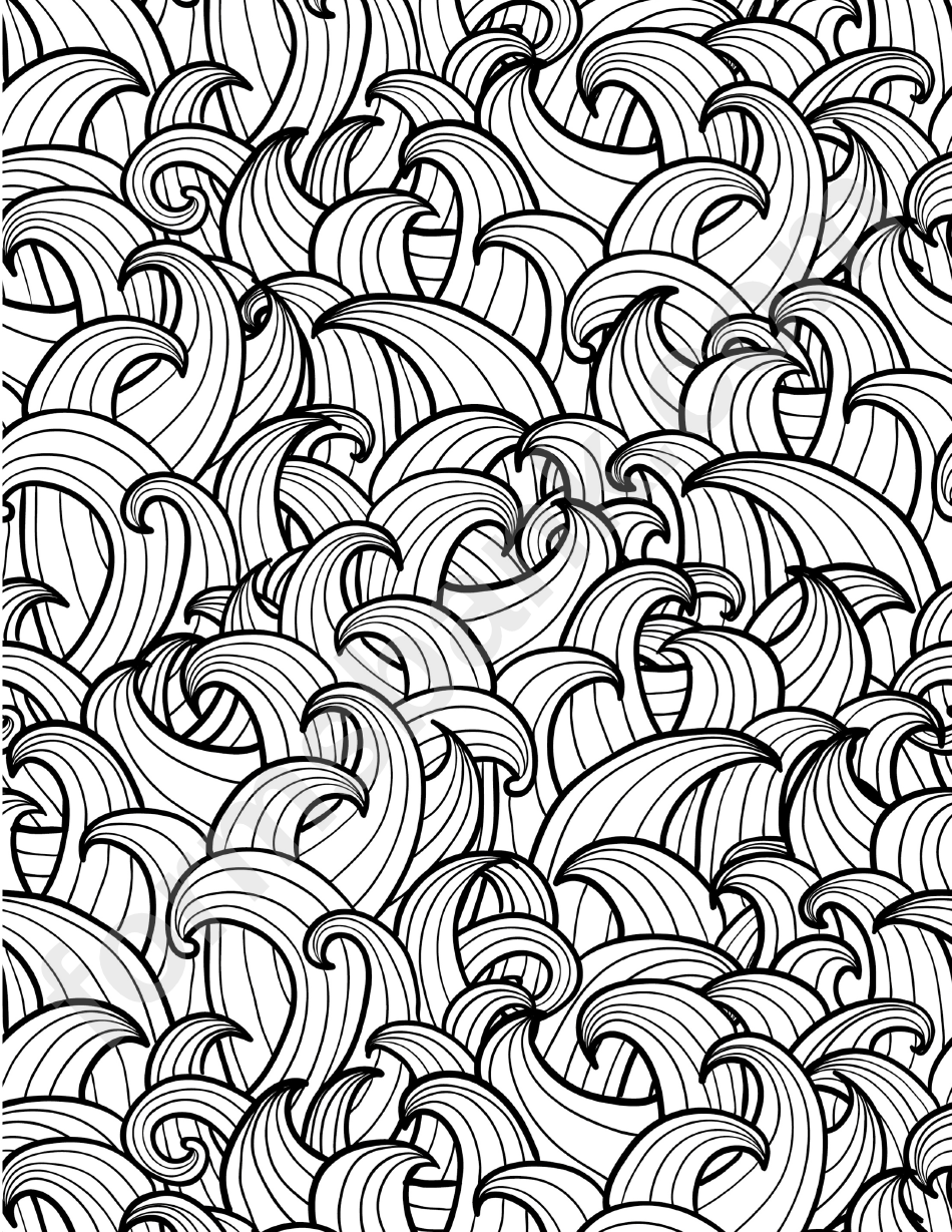 Abstract Pattern Coloring Sheet