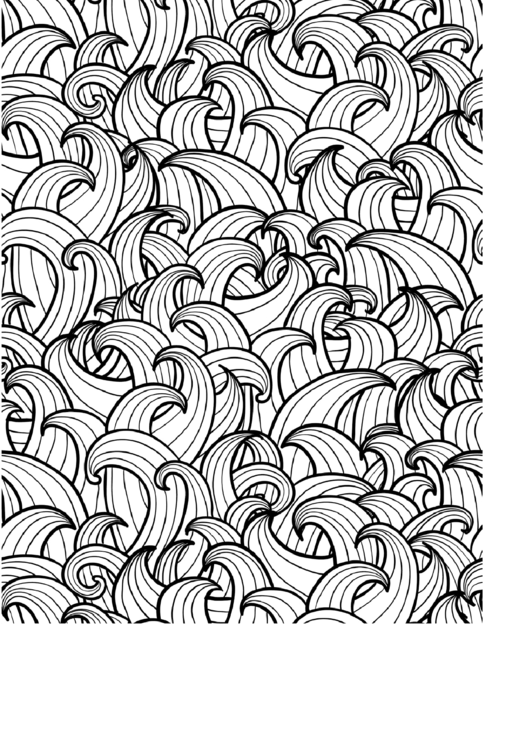 Abstract Pattern Coloring Sheet Printable pdf