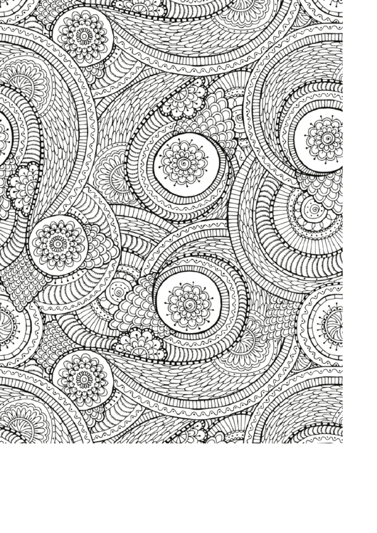 Abstract Pattern Coloring Sheet Printable pdf