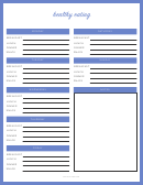 Healthy Meal Planning Template