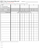 Unit Assessment Record Template
