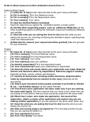 Form 1 - Order To Show Cause To Confirm Arbitration Award Printable pdf