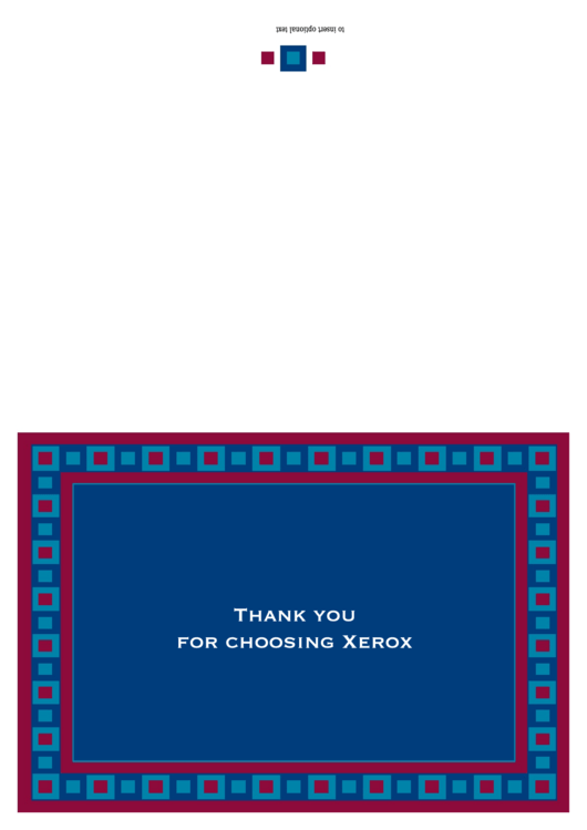 Fillable 2 Square Thank You Note Card Template Printable pdf