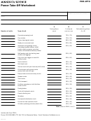Fillable Form Pdr-1pto - Power Take-Off Worksheet Printable pdf