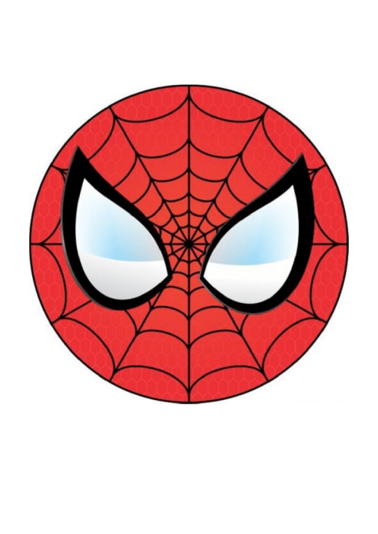 Spiderman Logo Template Printable pdf