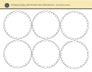 Thanksgiving Paper Bunting Stitched Circle Template