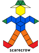 Color Scarecrow Pattern Block Template