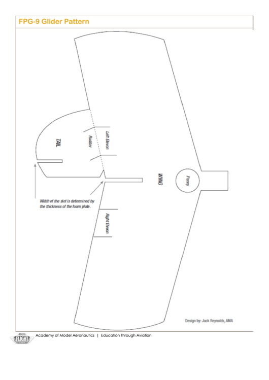Fpg-9 Glider Pattern Printable pdf