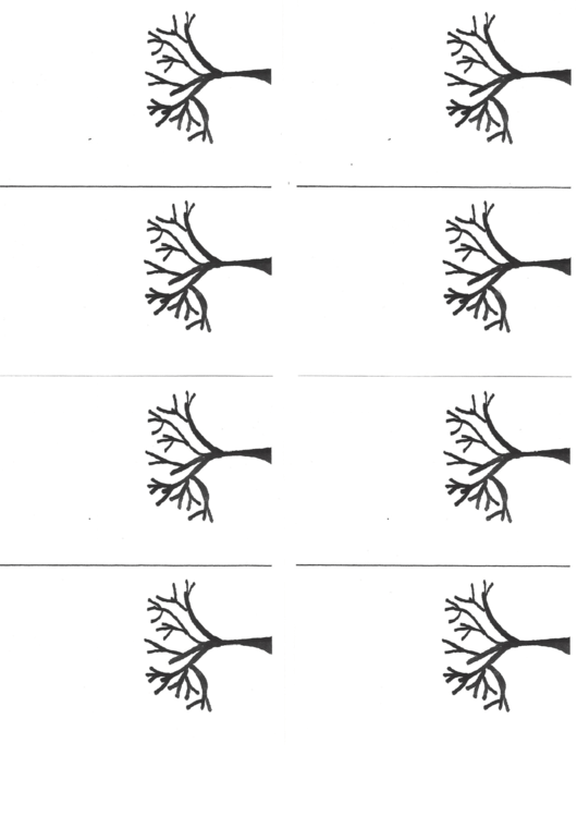 Bare Tree Flip Book Template Printable pdf
