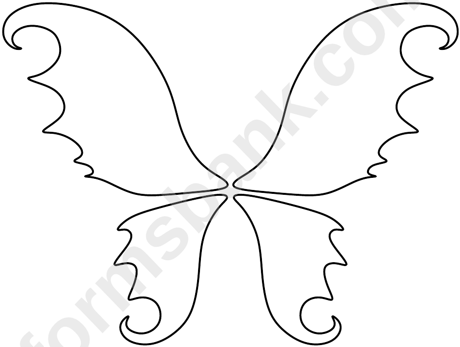 Fairy Butterfly Wings Template