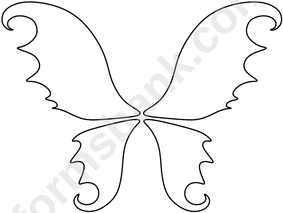 Fairy Butterfly Wings Template Printable Pdf Download