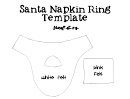 Santa Napkin Ring Template