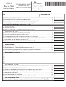 Fillable Form 301 - Enterprise Zone Credit Corporation Tax Printable pdf
