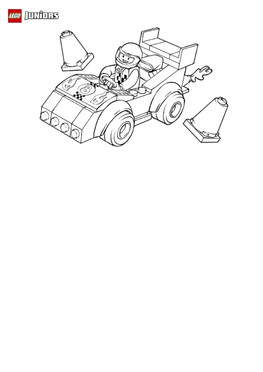 Juniors Sport Car Coloring Sheet Printable pdf