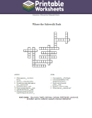 Where The Sidewalk Ends Crossword Puzzle Template
