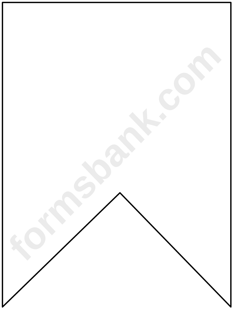 Square Bunting Pattern Template