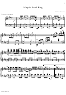 Maple Leaf Rag - Scott Joplin Sheet Music