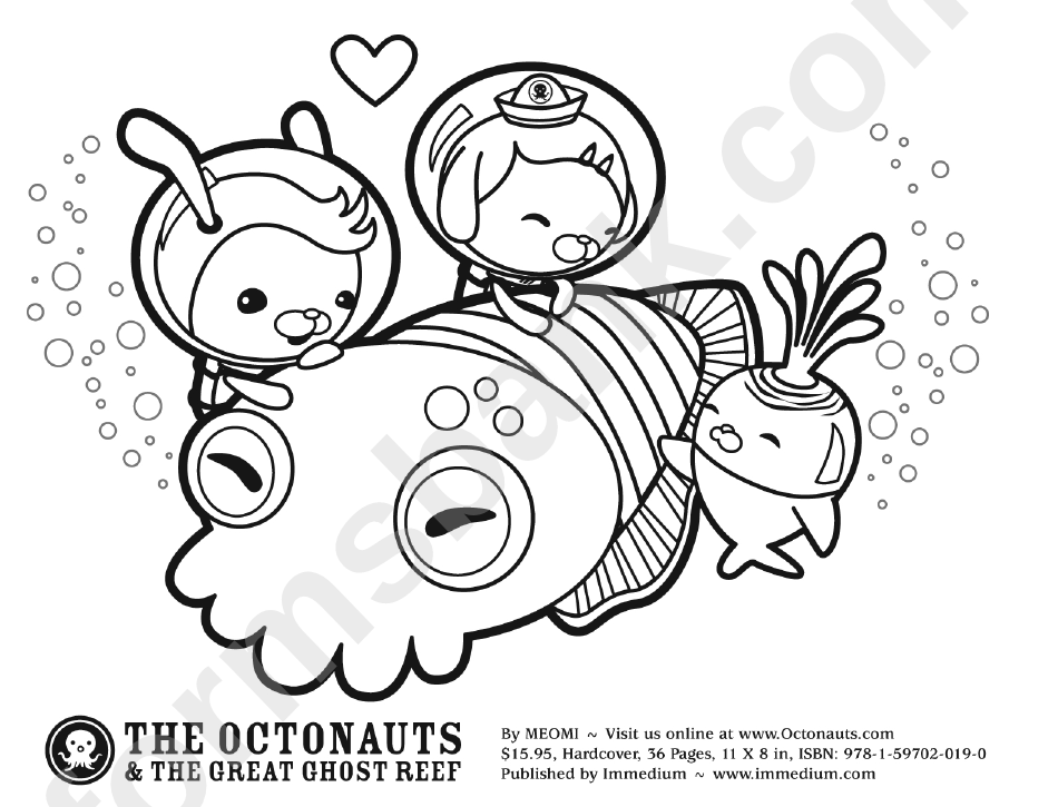 The Octonauts And The Great Ghost Reef Coloring Sheet