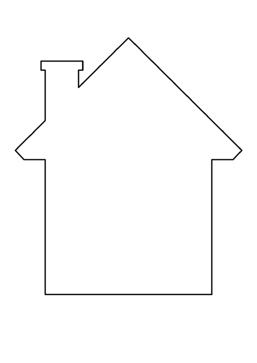 House Pattern Template Printable pdf