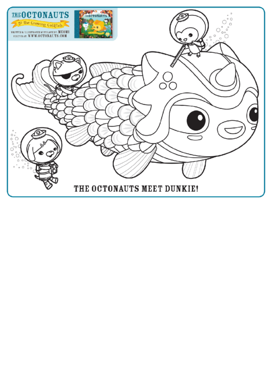Download The Octonauts Meet Dunkie Coloring Sheet printable pdf download