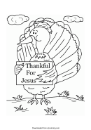 Religious Thanksgiving Coloring Sheet