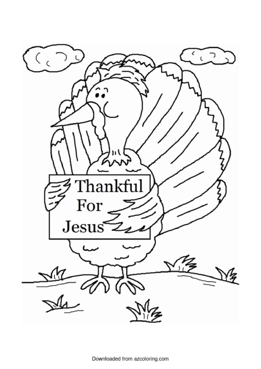 Religious Thanksgiving Coloring Sheet Printable pdf