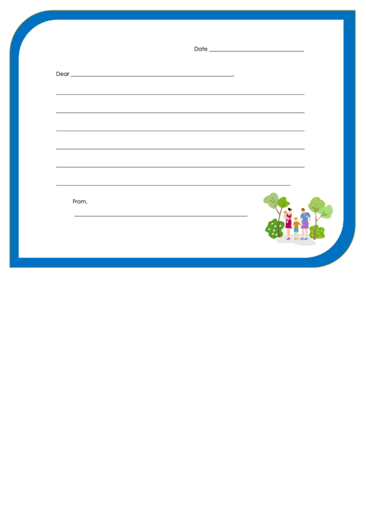 Letter To Grandparents Template