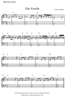 Franz Schubert - Die Forelle Sheet Music