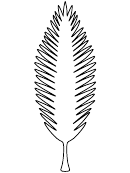 Palm Leaf Pattern Template