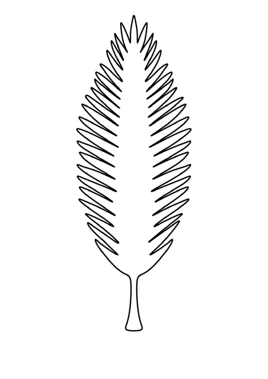 Palm Leaf Pattern Template Printable pdf
