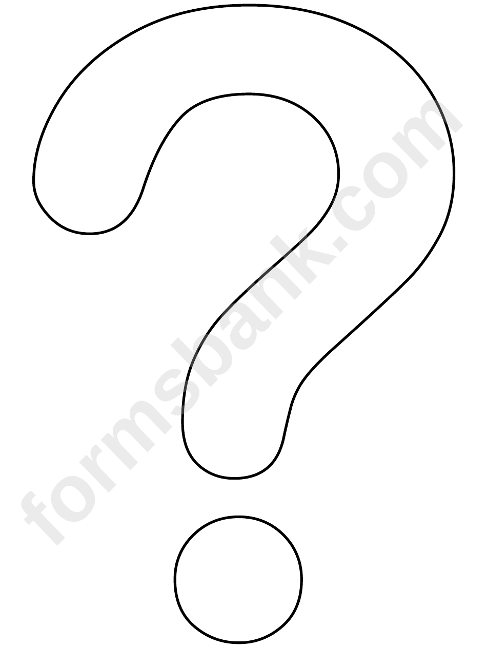 Question Mark Pattern Template