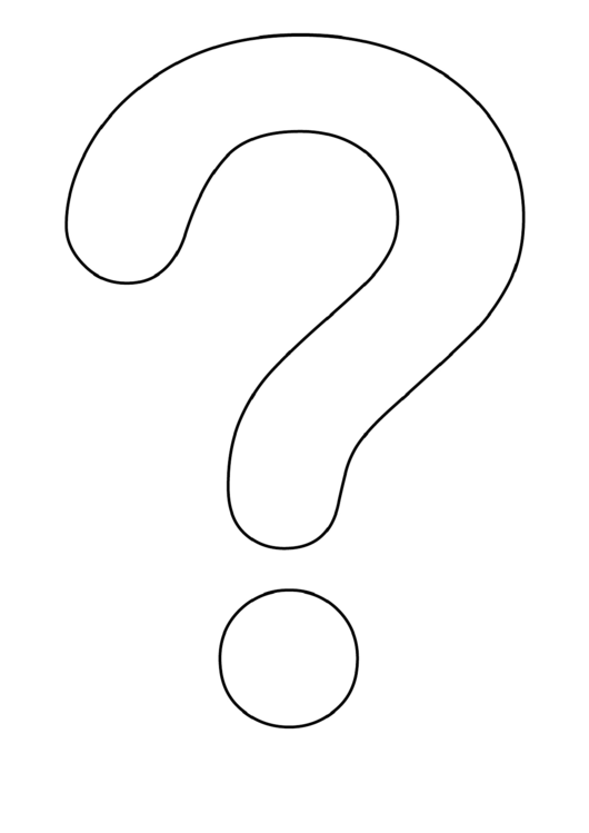 Question Mark Pattern Template printable pdf download