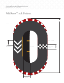 Felt Race Track Pattern Template
