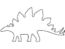 Stegosaurus Pattern Template