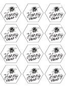 Honey Soap Labels Templates