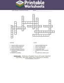 Little Women Crossword Puzzle Template