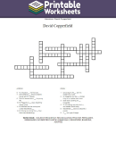 David Copperfield Crossword Puzzle Template