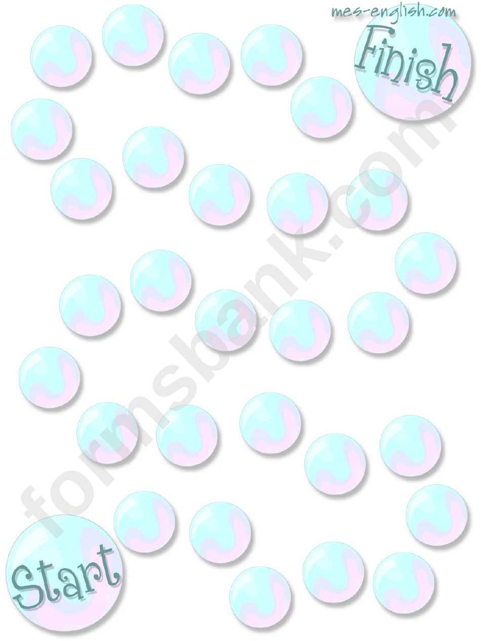Bubbles Game Board Template