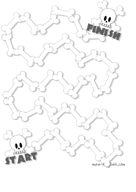 Bones Game Board Template Printable pdf