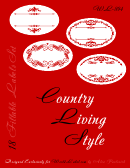 Fillable Country Living Style Red Label Template Set Printable pdf