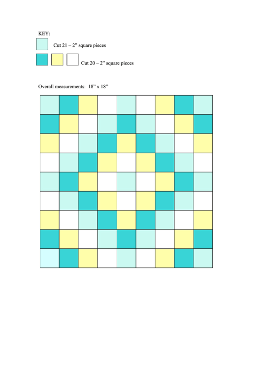 Quilt Pattern Template Printable pdf