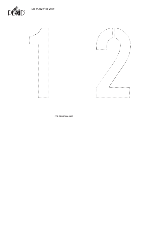 Halloween Large Numbers Stencil Template Set Printable pdf